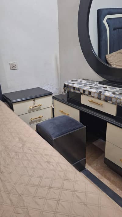 Bedroom Set for Sale Bed & 2 side tables, Matress and Dressing Table