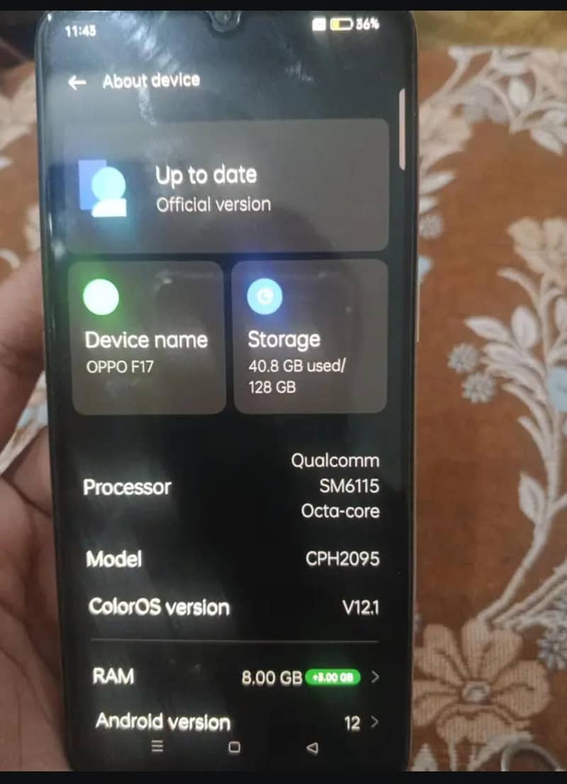 OPPO f17 6