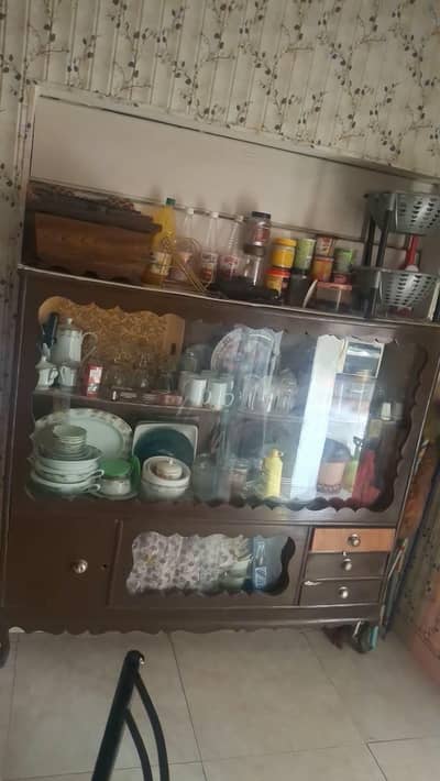 Wooden Crockery Showcase for Sale – Rs. 28,000