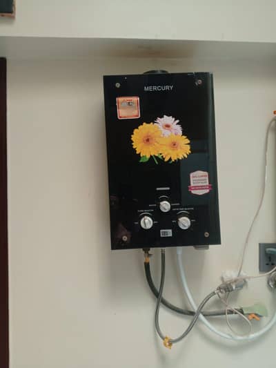 Mercury Instant Gas Water Heater Glass panel