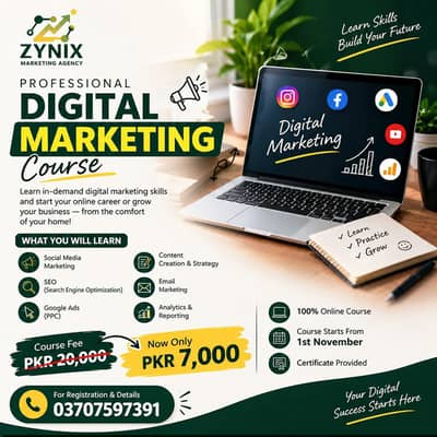 Online Courses Digital marketing & Graphic designing