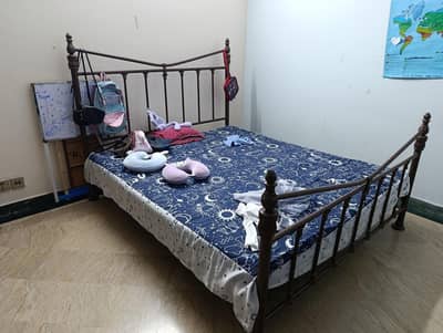 Wrought Iron Bed with Mattress