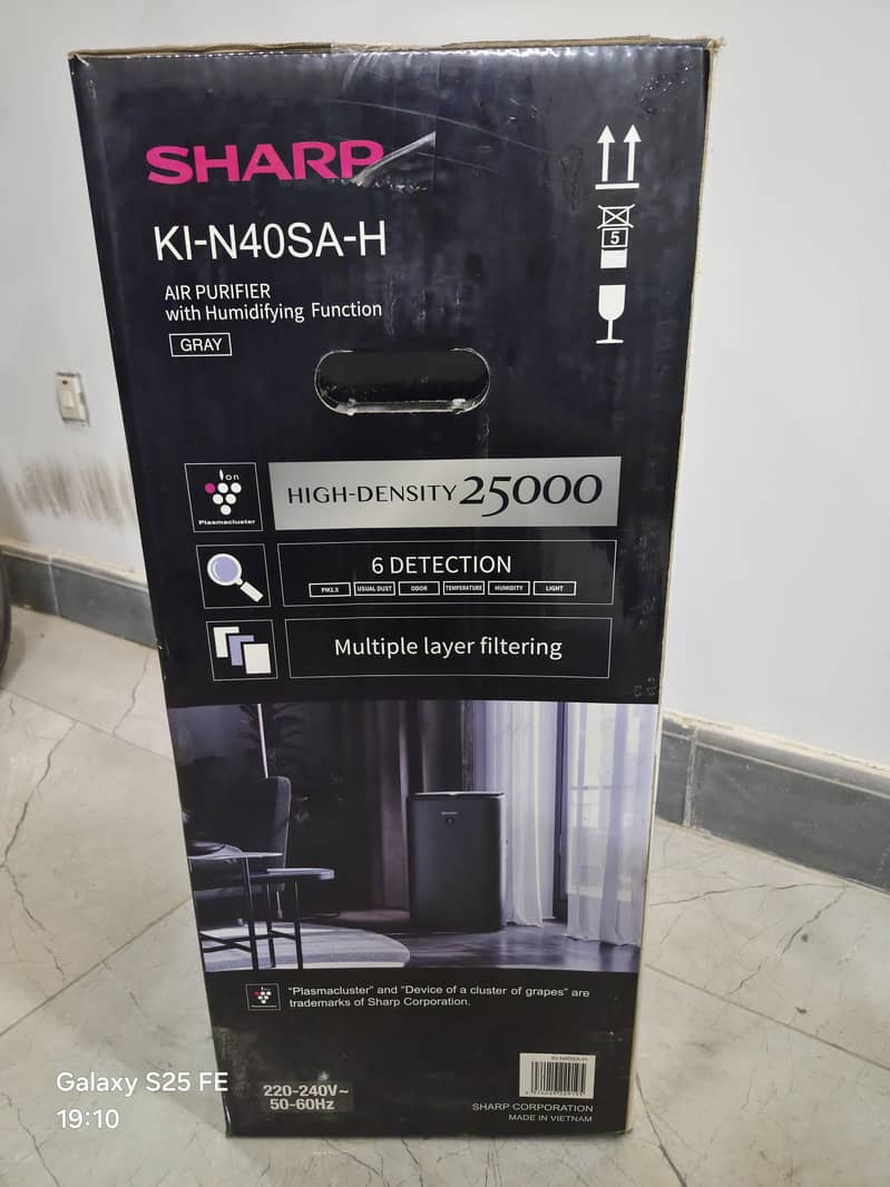 Sharp Air Purifier with Humidifier | Brand New Sealed Pack 3
