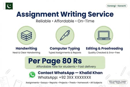 Assignment Writing Service Korangi Karachi
