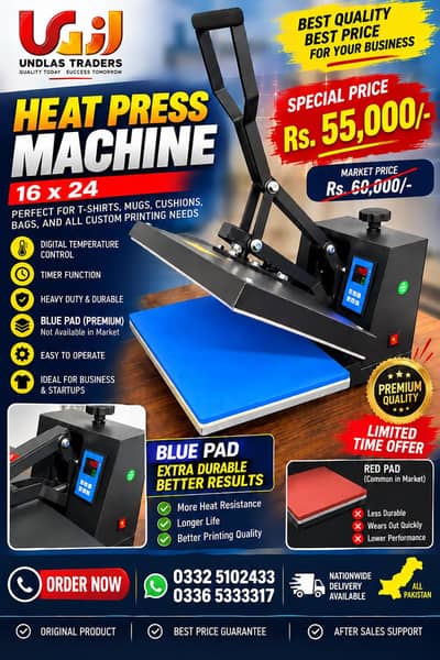 16x24 Heat Press Machine Heavy Duty