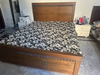 2 double beds with Mattress and one single bed for sale