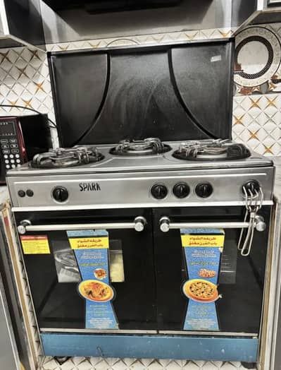 34-Inch Gas Stove with Double Oven