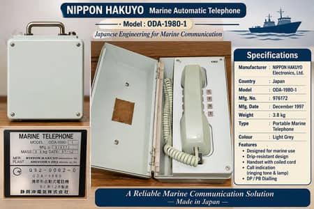 Marine Automatic Vintage Japanese Telephone 0300-4331882