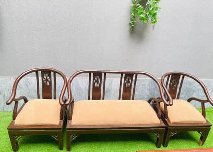 Wooden China Seater Sofa Set with Cushioned Seats