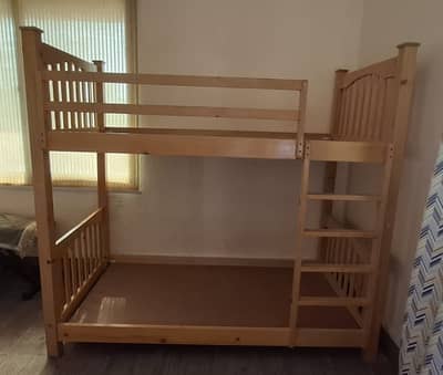 Oak Wood Bunk Bed for SALE