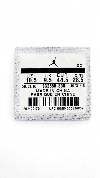 Nike Air Jordan 1 Retro High OG Bred Toe - US 10.5 Original