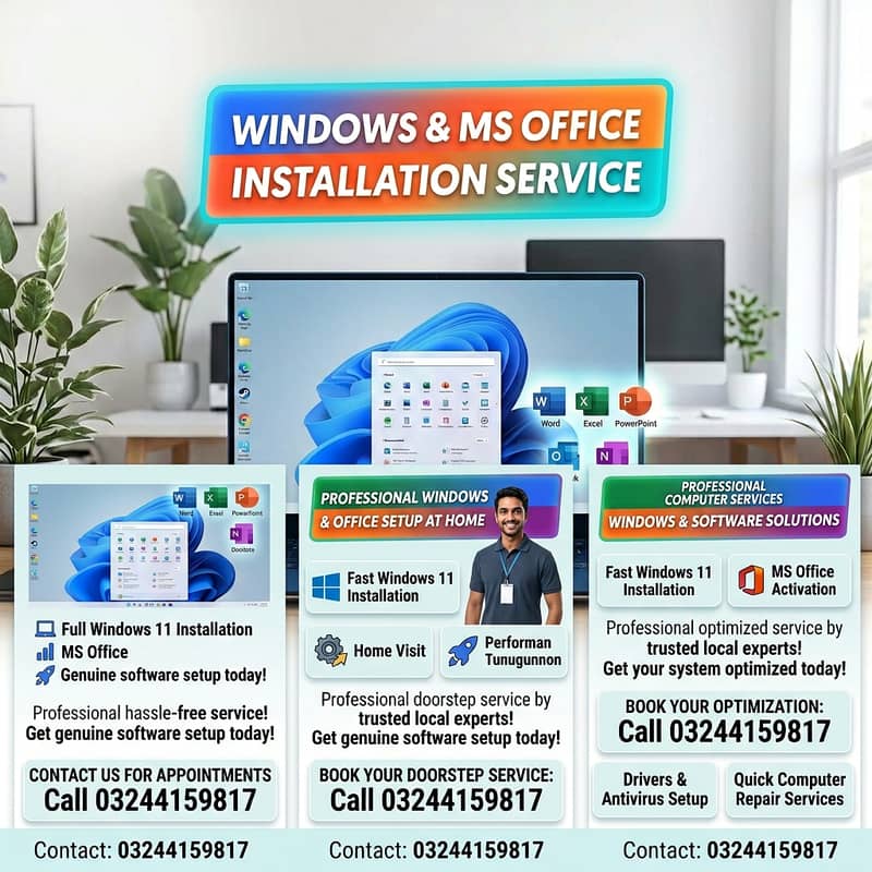 Professional Windows 10/11 & MS Office Installation | MacBook Windows ...