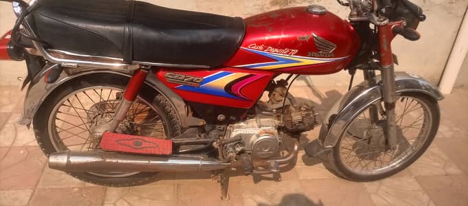 Honda CD 70 2010 - Original Book - Biometric on Spot - My Own Name