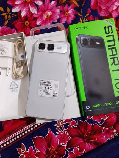 Infinix Smart 10 Plus 4gp 128gp original box charger