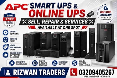 APC Smart UPS & Online UPS Sales, Repair & Maintenance Services