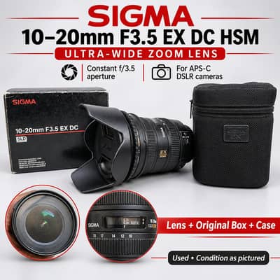 Sigma 10-20 & Canon 18-55 (price in description)