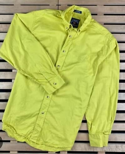 Men Light Green Full Sleeve Shirt