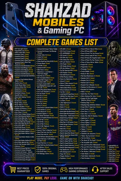 GTA 5 Installed & All PC / Laptop Games Available All Over Paksitan