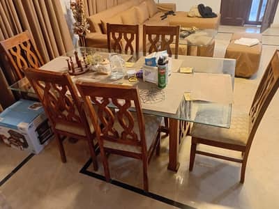 6 seaters dinning table pure wood