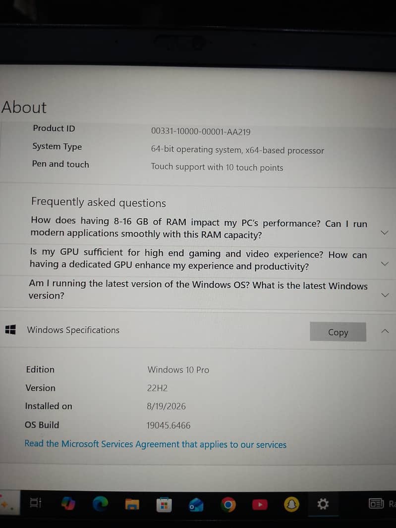 Thinkpad T480S Touch Screen 9