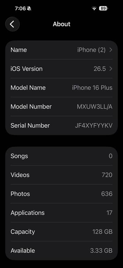 Apple iPhone 16 Plus