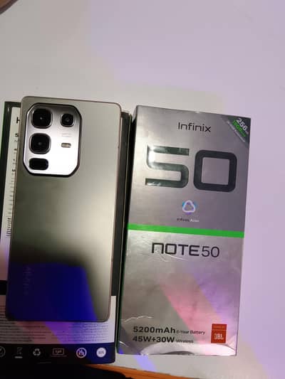 Infinix Note 50 8+8/256 complete box pta appro