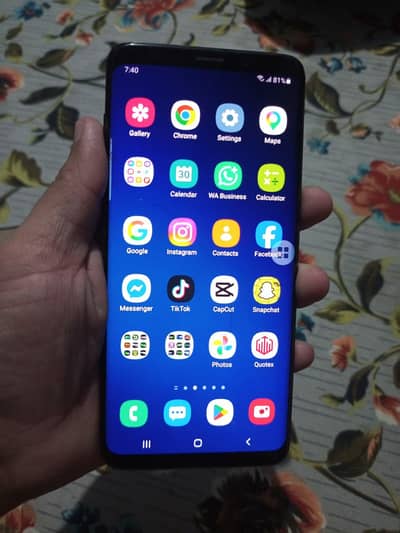 Samsung Mobile S9 Plus 6gb ram 64gb rom dull Sim PTA approved