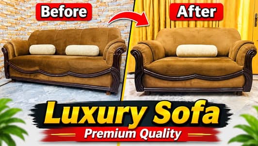 Luxury 5 Seater Sofa Set – Royal Design | Elegant & Comfortable Furni