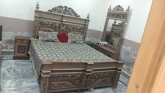 Double bed with metres