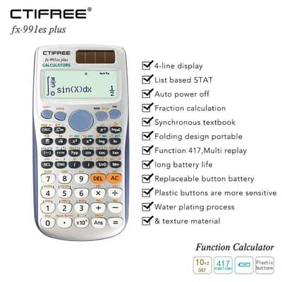 FX-991ES Plus 2nd Edition Scientific Calculator – Brand New