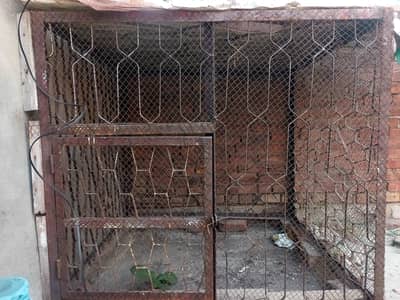 Dog steel cage