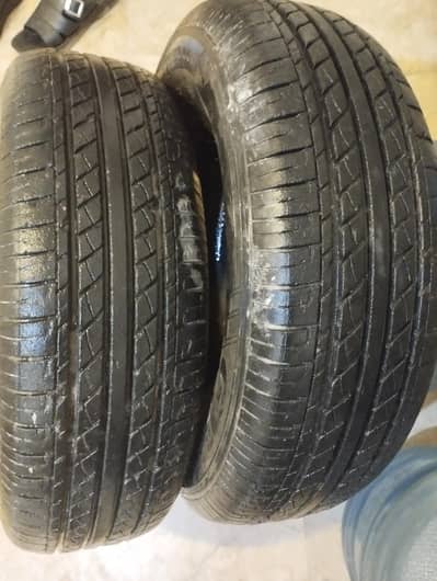 2 used tyres size 13