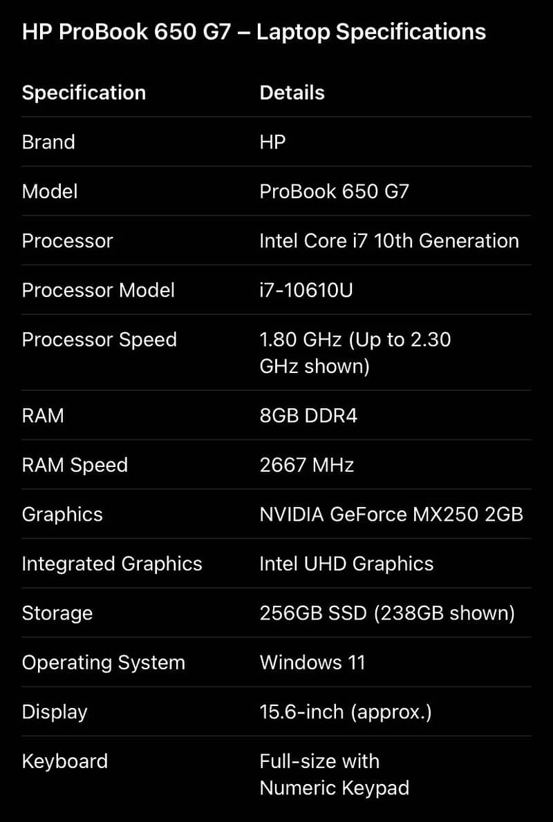 Intel Core i7 10th Generation 3