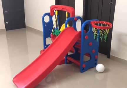 Slide and swing set for toddlers