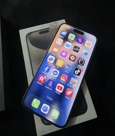 iPhone 15 promax non pta 256 gb physical +esim 83 battery health box