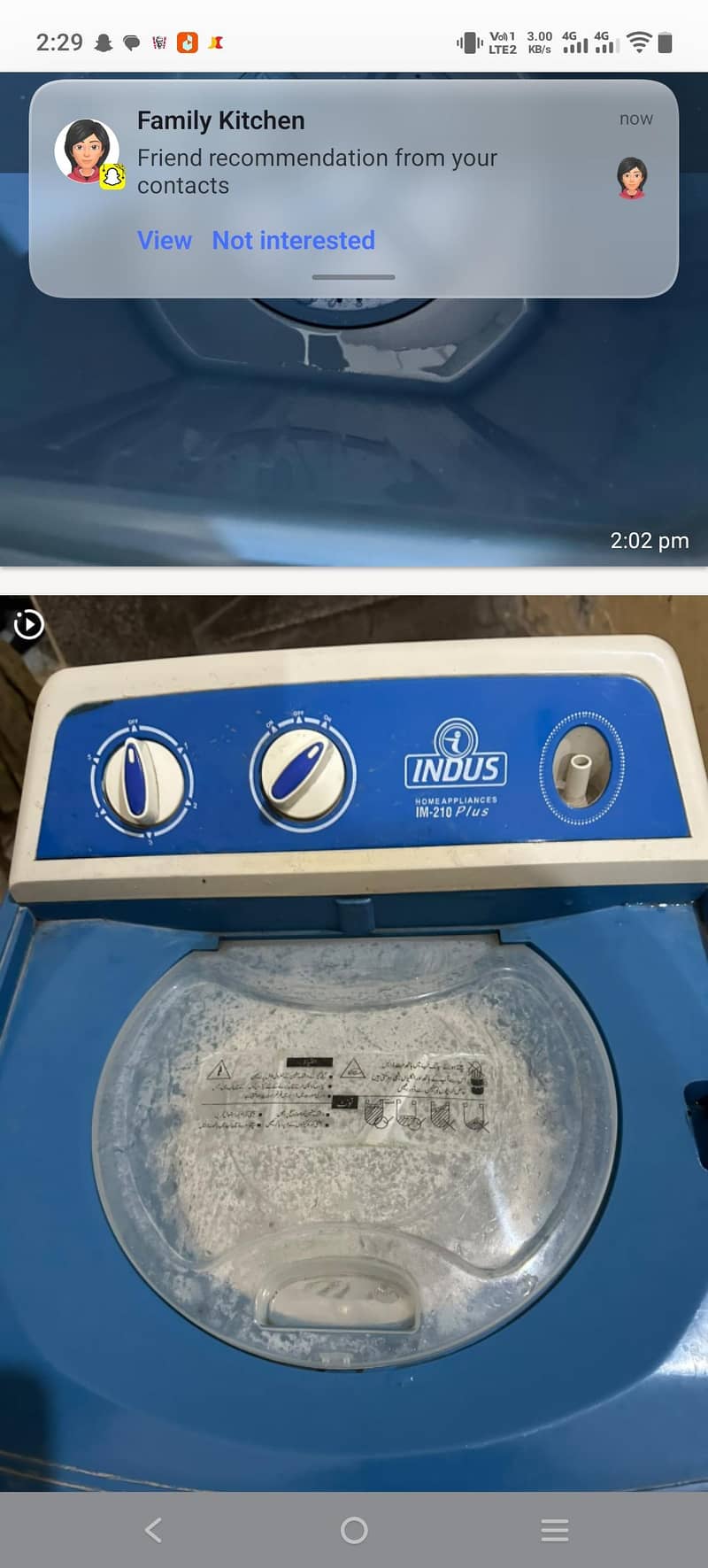 Indus washing machine 0