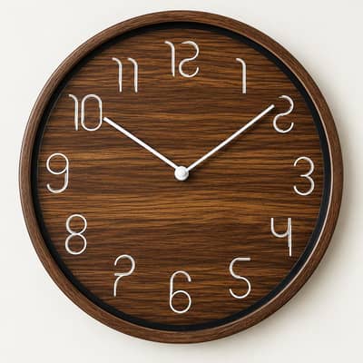 Elegant Modern Wooden Wall Clock – Premium Decorative Design