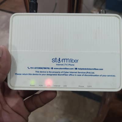 strom fiber modem router available condition 10 by 10
