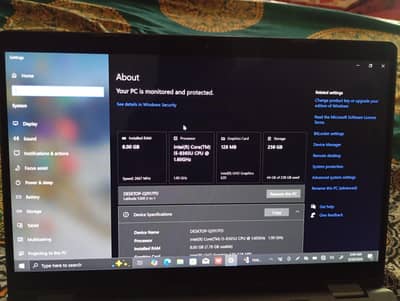 Dell latitude i5 8th generation 8gb ram 256ssd