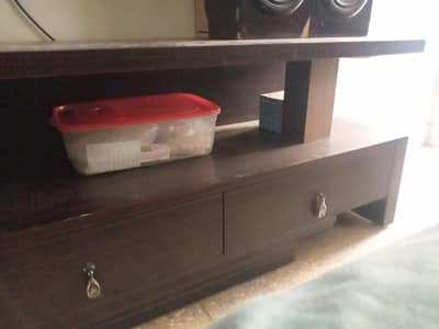 TV Console with drawers and sliding shelve