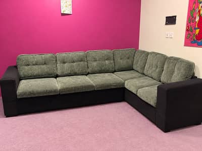 L shaped sofa set