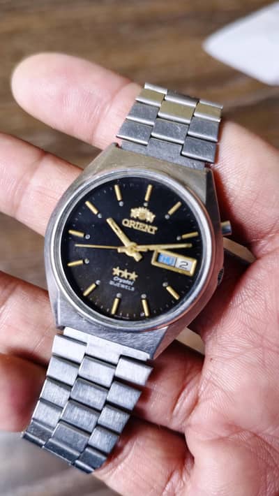 Orient 3 Star  Vintage Crystal 21 Jewels Automatic Watch