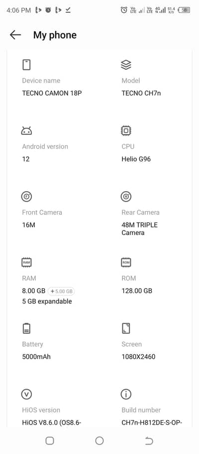 Tecno CAMON 18 Premier 8/128 only mobile
