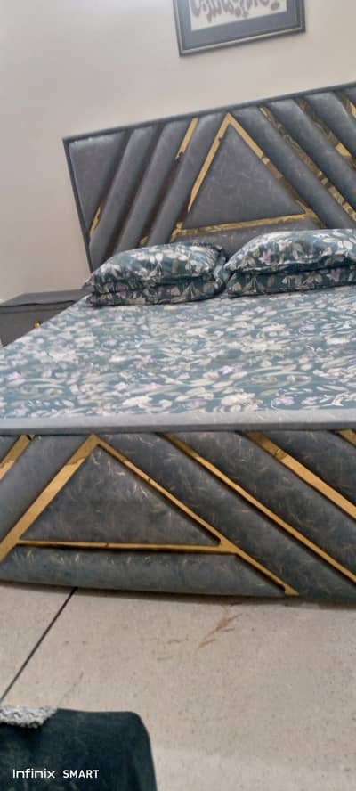 king size bed two side table