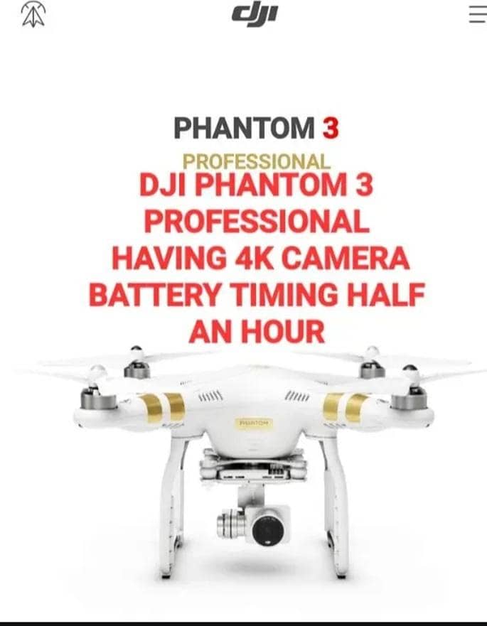 PHANTOM 3  DRONE PROFESSIONAL 4K CAMERA 4