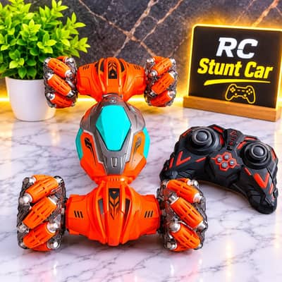 Remote control stunt car