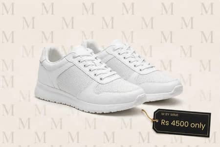 M BY MIMI premium New Black _white sneakers