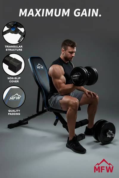 Gym Workout Bench for Sale/Foldable bench press (16 gauge)