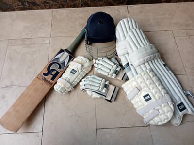 Complete Cricket Kit for 14-Year-Old – Bat, Pads, Gloves & Helmet