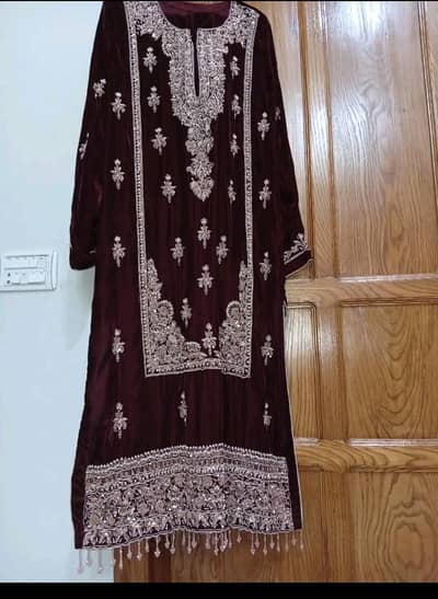 Customized Formal Three Piece Velvet Suit